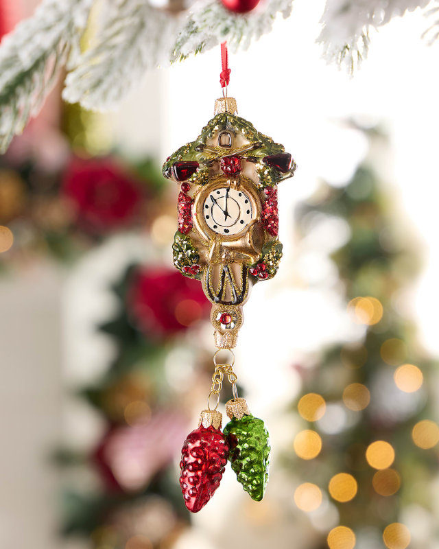 Clock Christmas Ornament